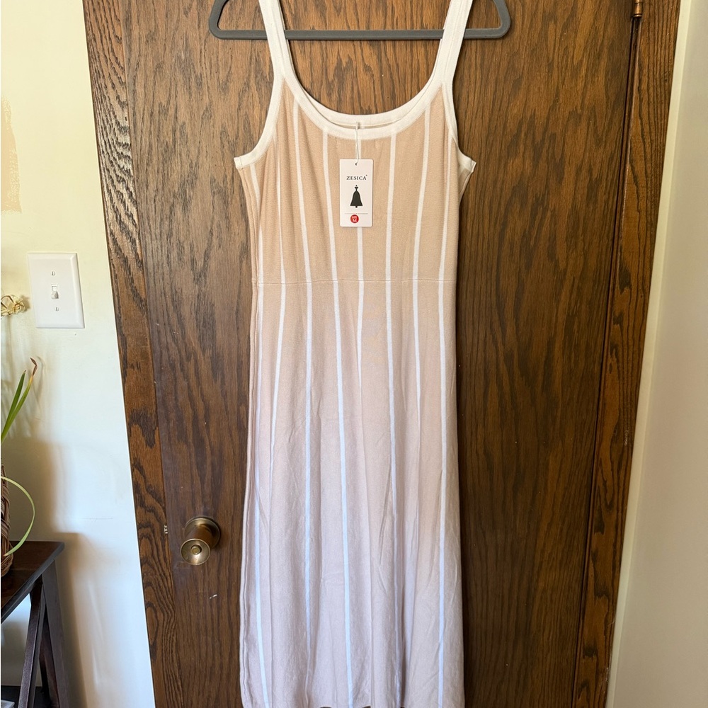 ✨NWT Swing Knit Midi/Maxi Dress Apricot - Picture 11 of 14